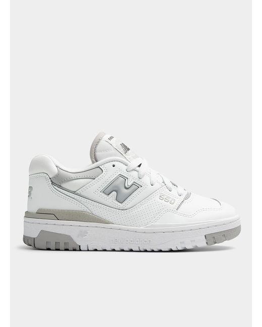 New Balance White 550 Colourful Accents Sneakers Women