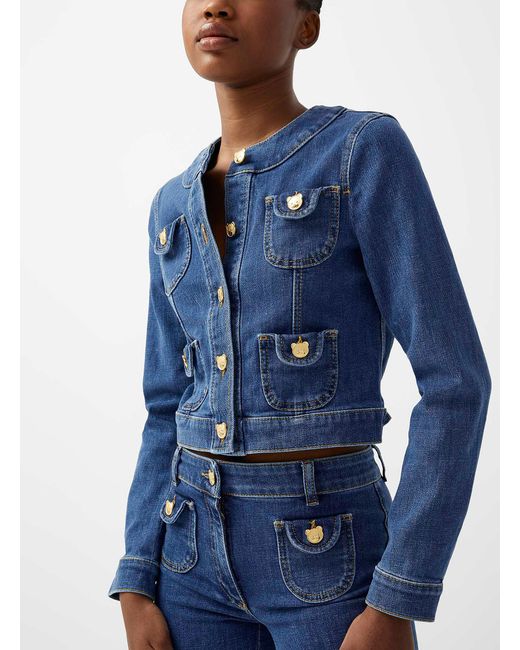 Moschino bear best sale denim jacket