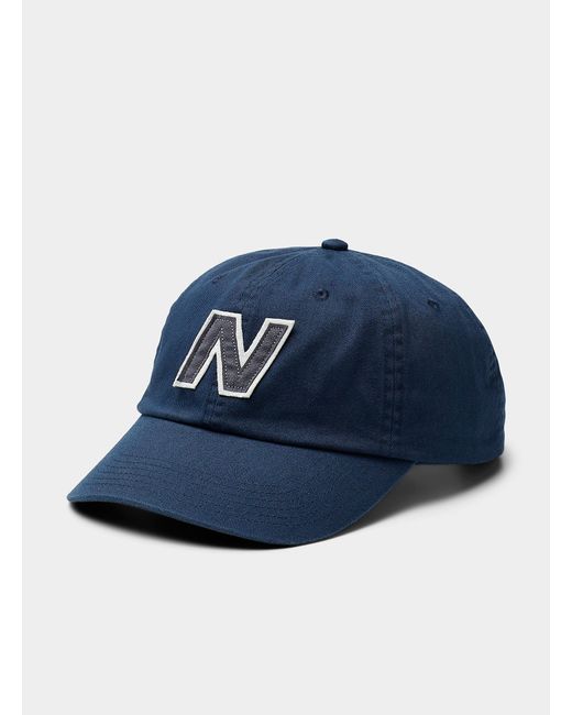 New Balance Blue Embroidered Letter Dad Cap for men