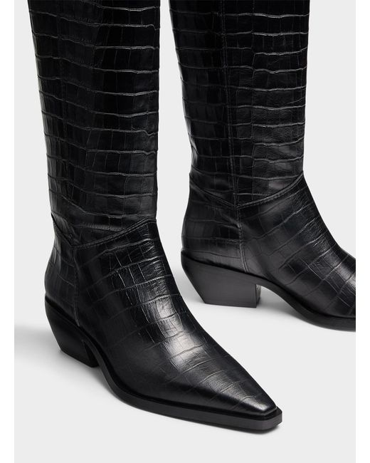 Simon's Black Pointed Croc