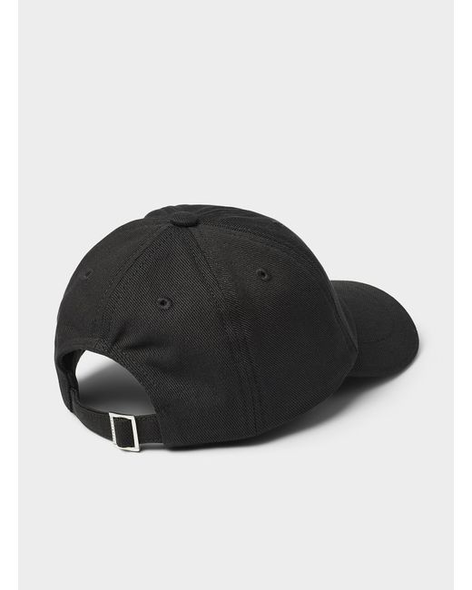 Jacquemus Black Streamlined Logo Cap for men
