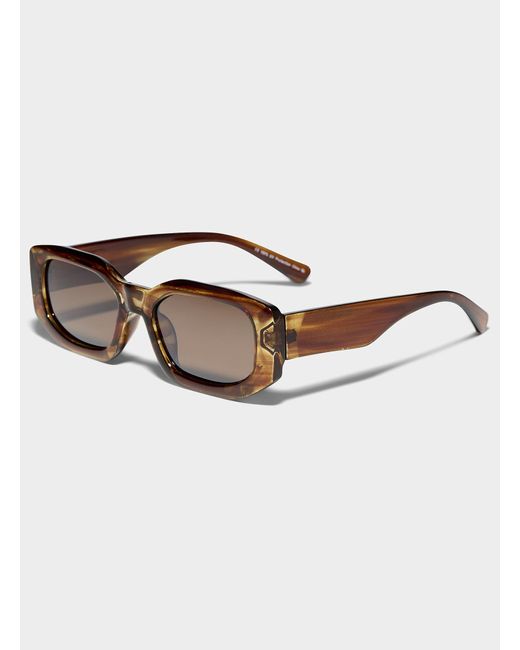 Le 31 Brown Theo Rectangular Sunglasses for men