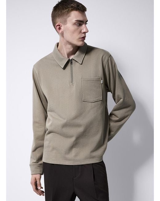 WOOD WOOD Gray Zip for men