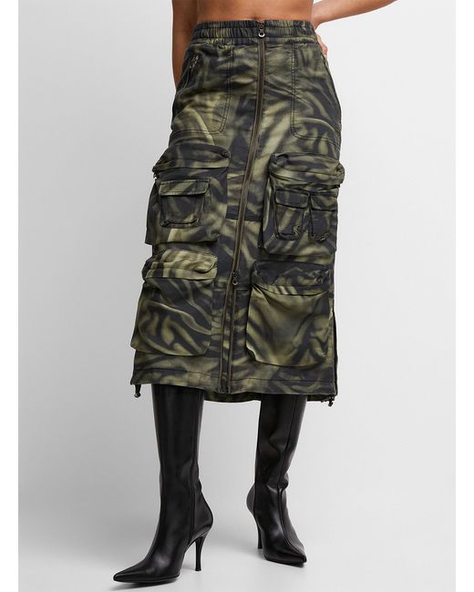 DIESEL O-mirtow Maxi Skirt (women, Green, 38)
