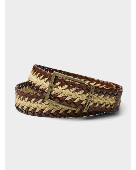 Rodd & Gunn Braided Leather And Cotton Belt in Brown for Men | Lyst