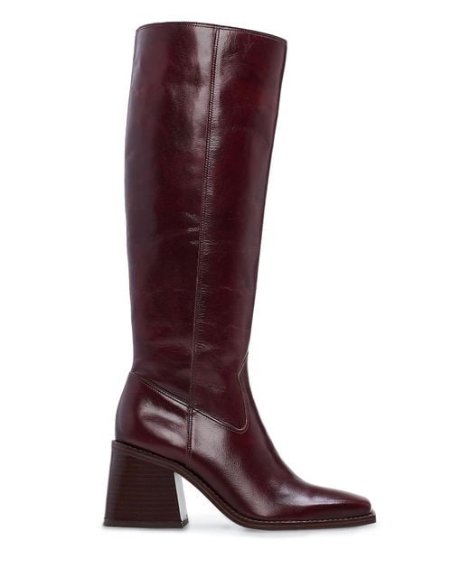 Vince Camuto Red Sangeti Leather High Boots