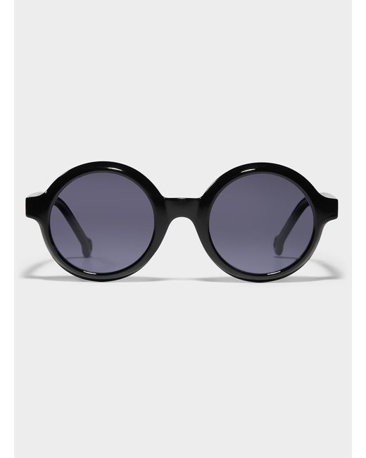 Parafina Blue Eclipse Polarized Round Sunglasses