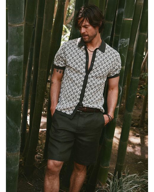 Le 31 Green Herringbone for men
