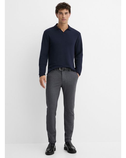 Only & Sons Blue Mark Contrasting Piqué Pant Slim Fit for men