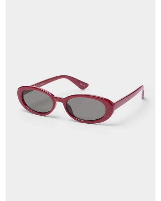 Simon's Pink Drew Oval Sunglasses