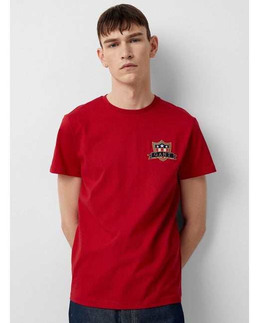 gant red t shirt