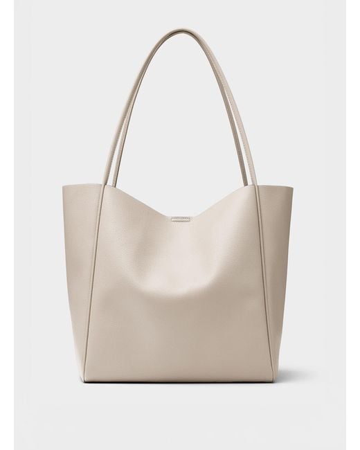 Simon's Brown Soft Square Tote Bag