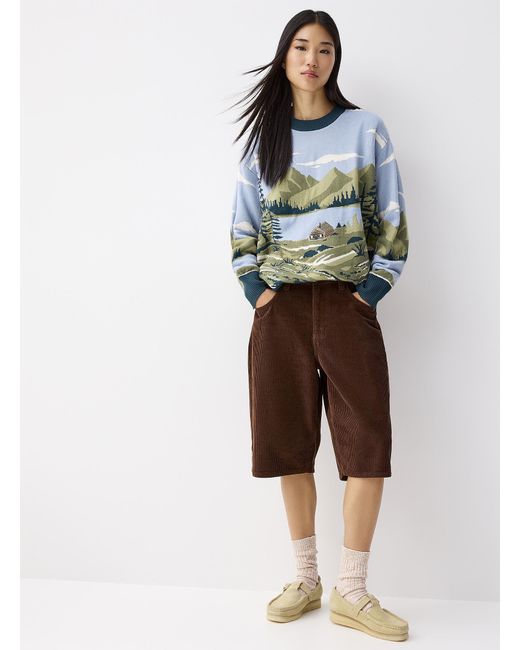 Twik Gray Landscape Jacquard Sweater