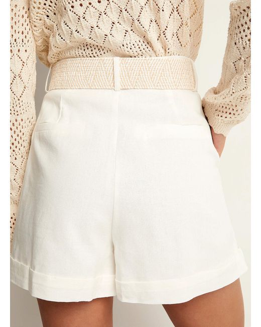 Icône Natural Touch Of Linen Belted Dress Short