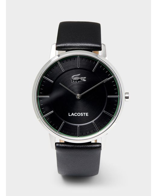 Lacoste Gray Crocorigin Leather Watch for men