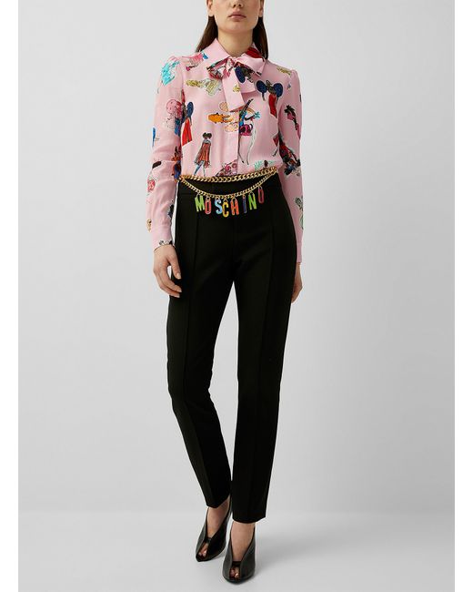 Moschino Synthetic Haute Couture Print Shirt in Pink | Lyst Canada