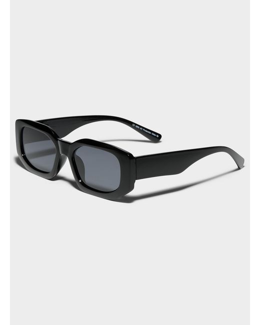 Le 31 Black Theo Rectangular Sunglasses for men