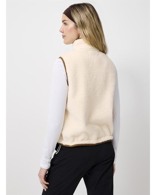 I.FIV5 Natural Plush Fleece Vest