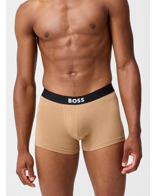 Boss Brown 2" Solid Trunk Cotton for men