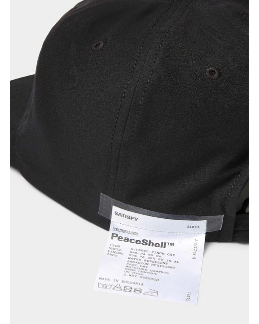 Satisfy Black Peaceshell Cap for men