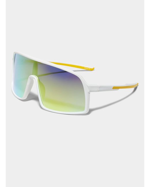 Le 31 Blue Sport Shield Sunglasses for men