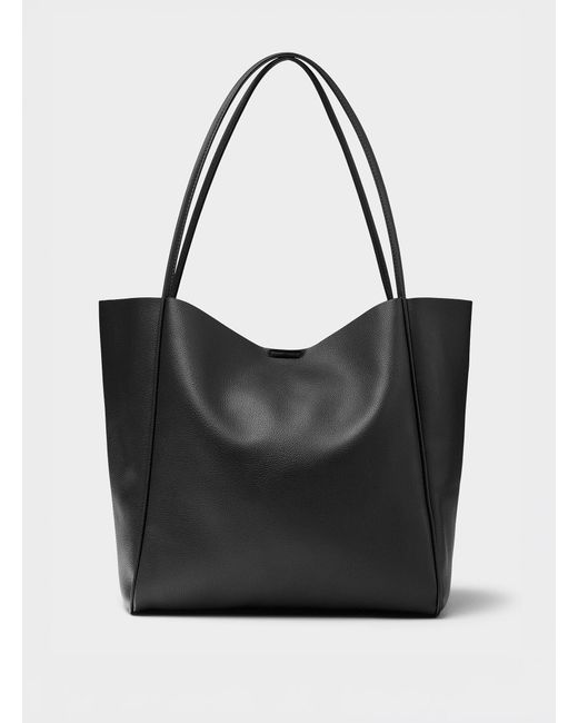 Simon's Black Soft Square Tote Bag
