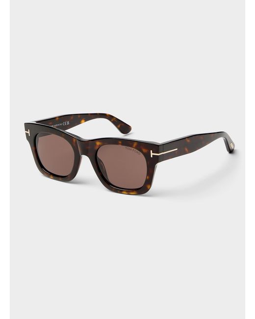 Tom Ford Brown Emma Rectangular Sunglasses