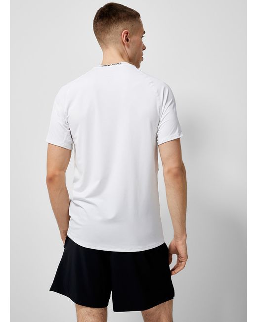 Nike White Raglan Fitted Logo Tee for men