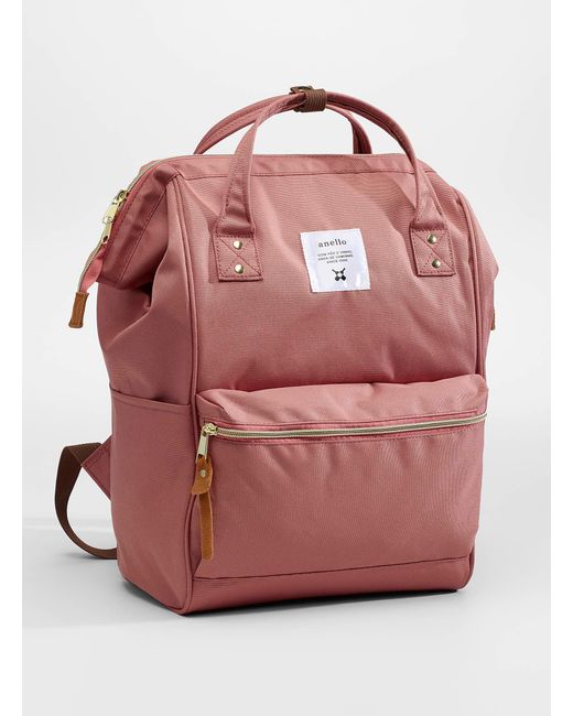 dusky pink backpack