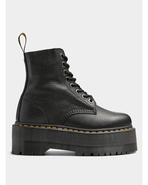 Dr. Martens Leather 1460 Pascal Max Boots Women in Black | Lyst