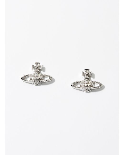 Vivienne Westwood Metallic Mayfair Bas Relief Earrings for men