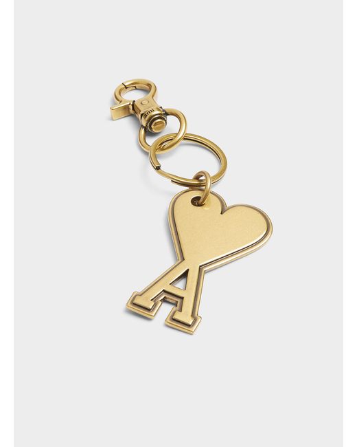 Ami Paris Men's Ami DE Coeur Keychain White