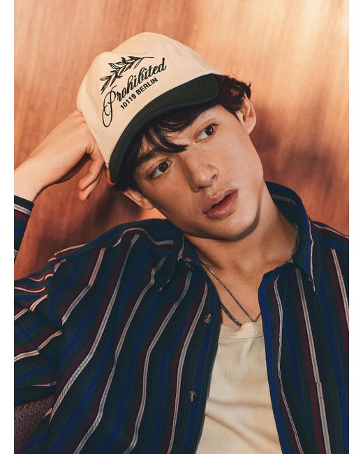 Prohibited Blue Pb Leaf Cap for men