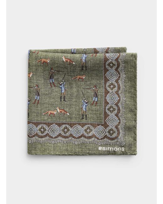 Le 31 Gray Hunter Pocket Square for men
