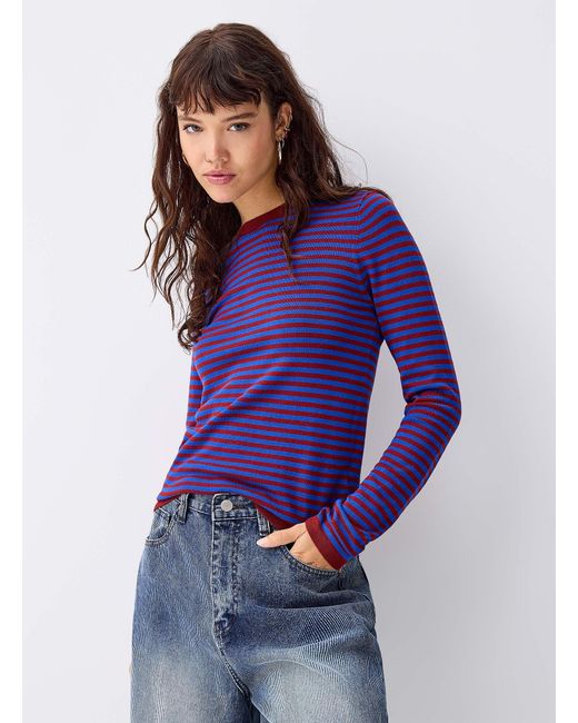 Twik Fitted Striped Sweater in Purple Lyst Canada