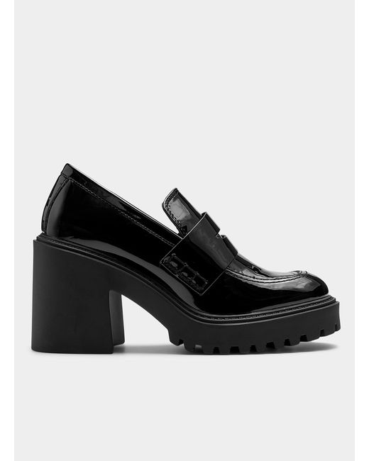 Steve Madden Obsidian Chunky Loafers in Black | Lyst Canada