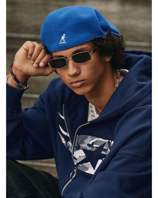 Kangol Blue Wool 504 Cap for men