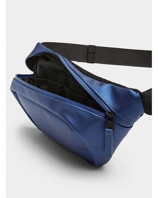Rains Blue Bum Metallic Belt Bag