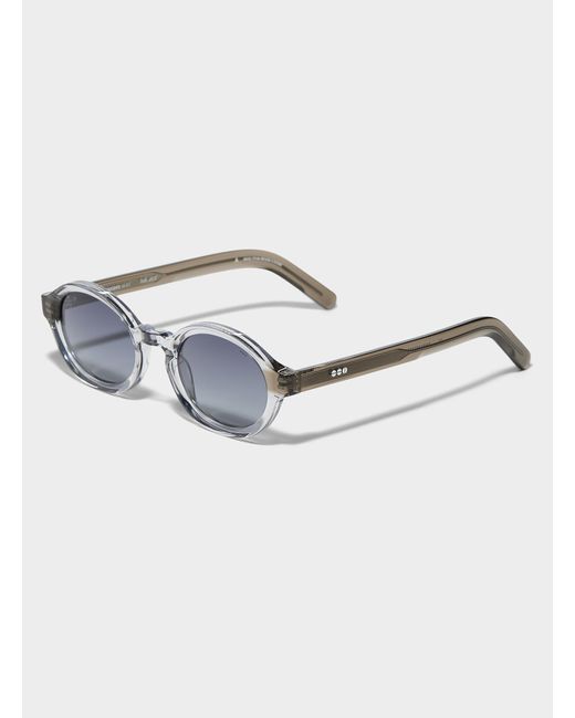 Komono Blue Jace Slim Oval Sunglasses