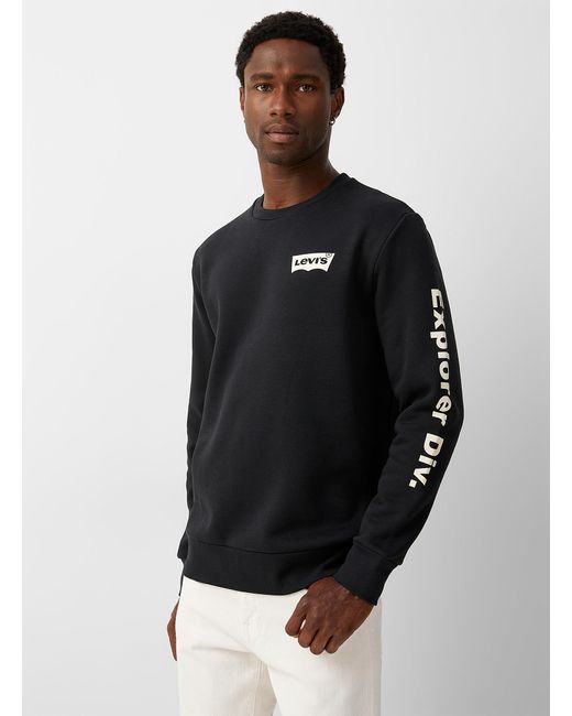 Levi's Black Explorer Division Sweatshirt for men