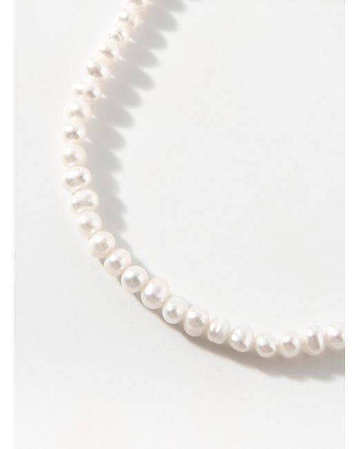 Hatton Labs White Mini Pearl Bracelet for men
