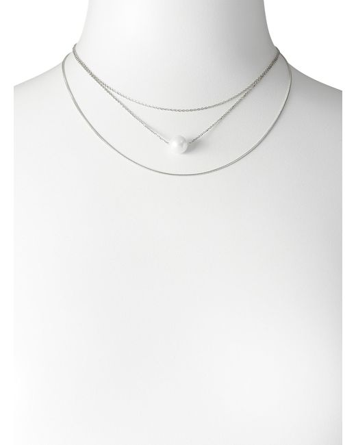 Simon's White Pearly Bead Multi