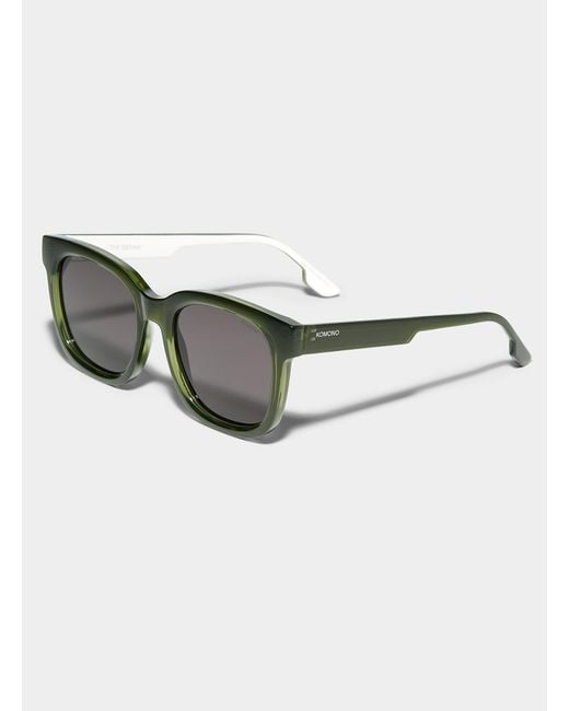 Komono Brown Sienna Translucent Square Sunglasses