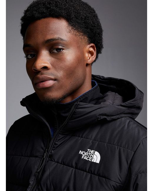 The North Face Aconcagua 3 Hooded Puffer Jacket Relaxed Fit in Blue for