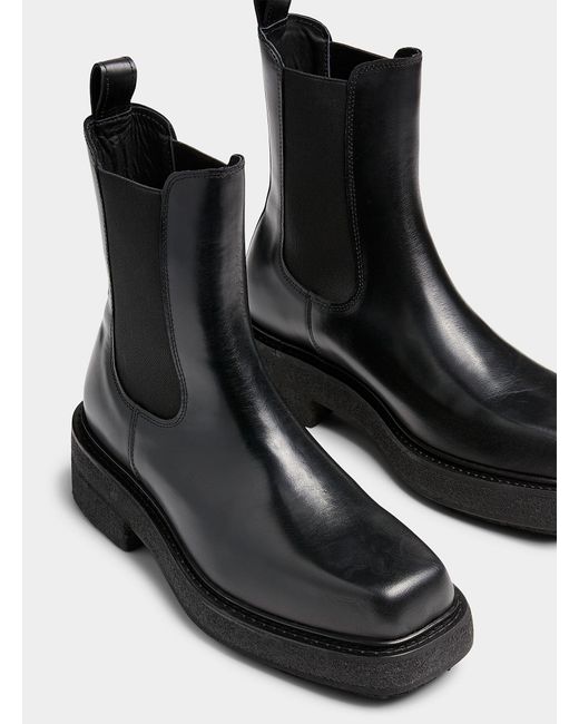 eytys black ortega chelsea boots