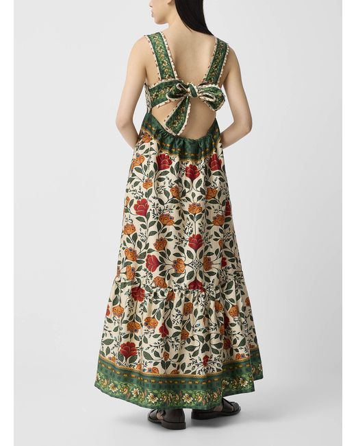 FARM Rio Sand Garden Tapestry Maxi Dress in White | Lyst