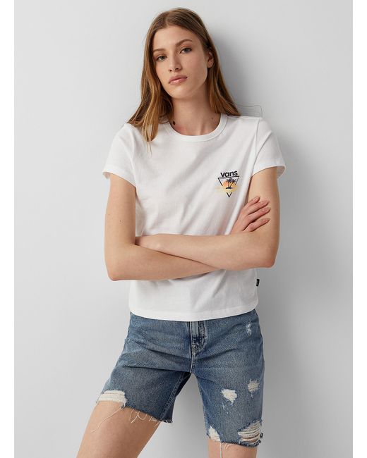 Vans Palm Tree In The Sun T in White | Lyst