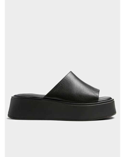 Vagabond Shoemakers Courtney Leather Slides Women in Black | Lyst