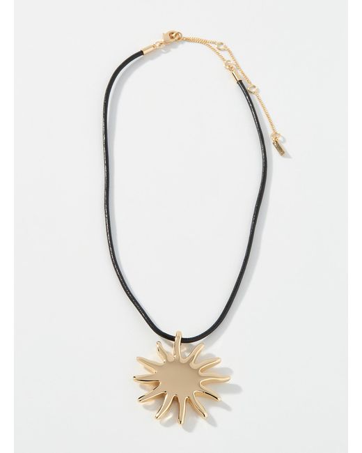 Pilgrim White Golden Sun Cord Necklace