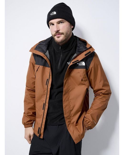 The North Face Brown Antora Hooded Raincoat for men
